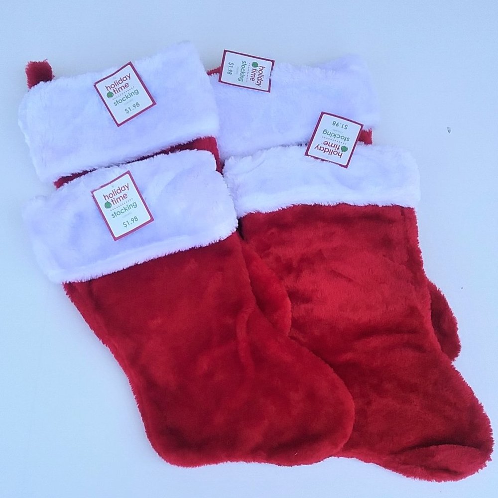 Plush Christmas stockings